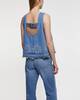 Ganni Top Broderie Anglaise Denim Ljusblå 40