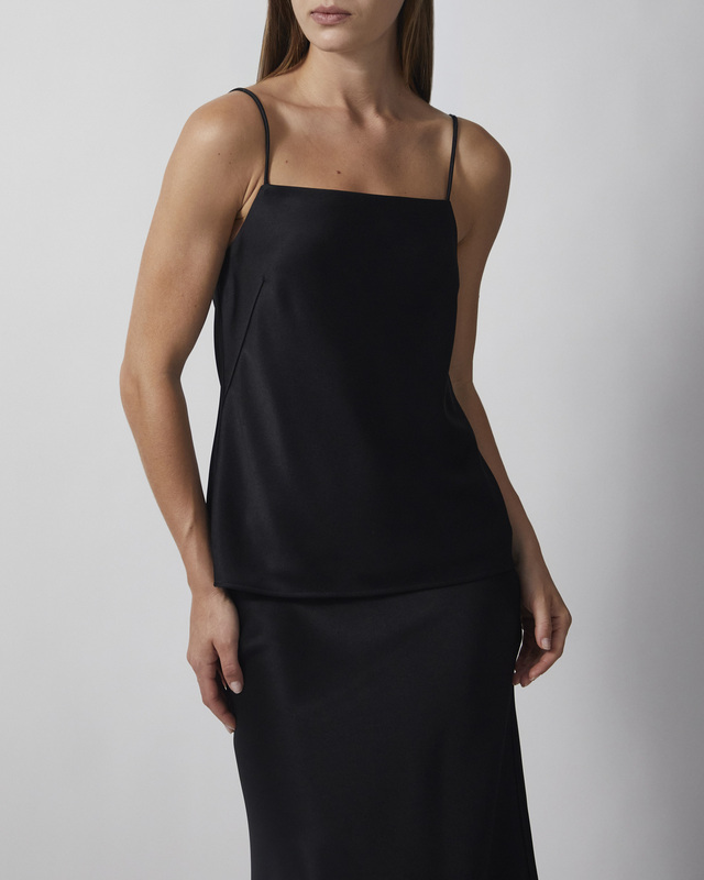 Wakakuu Icons Camitopp Suzi Satin Black S