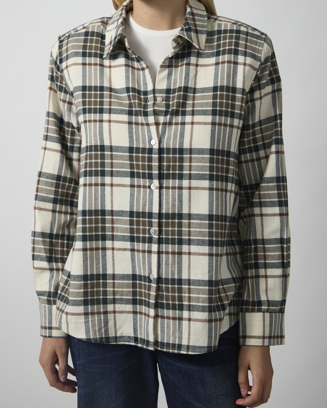 Camilla Pihl Skjorte Joan Flannel Green 34