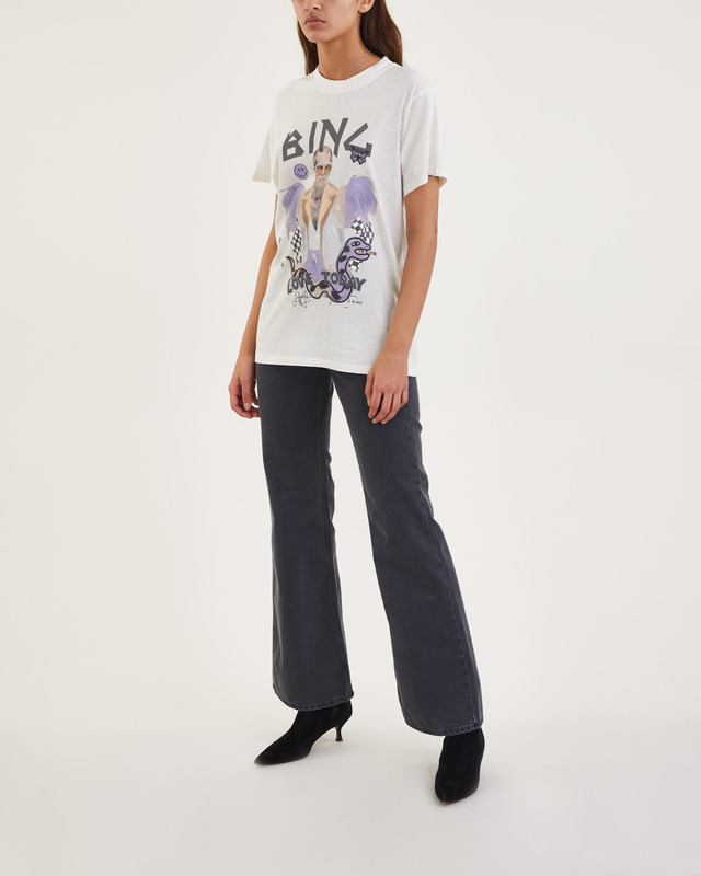 Anine Bing T-Shirt Lili Tee AB X Elton John Creme S