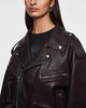 Acne Studios Jacket Biker Leather Mörkbrun 38