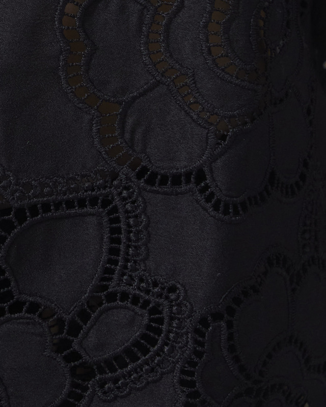 Malina Skjorte Claudia Short Sleeve Lace Black 34