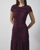 ROTATE  Kjole Gathered Maxi Burgundy 40