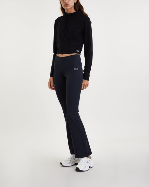 Byxor Flare Low Waist Svart 2