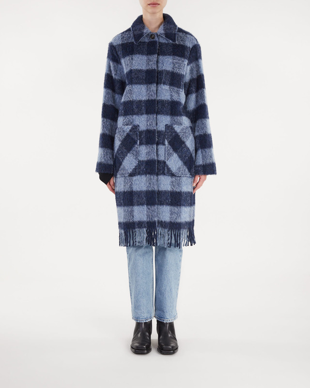 Woolrich Overshirt  Brushed Wool  Blå S