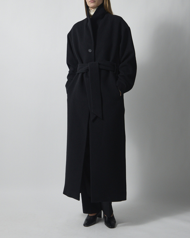 Dagmar Coat Wool Robe Black 34