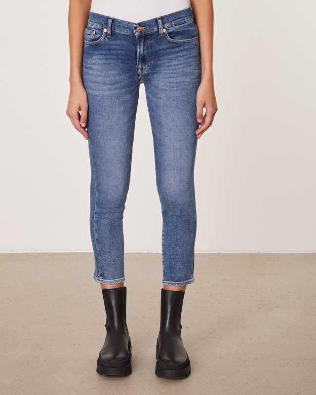 7 For All Mankind Jeans Roxanne Ankle Luxe Vintage Mid blue  24