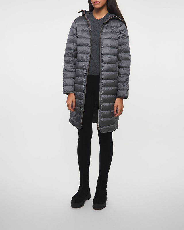 Moncler Jacket Bonrepos Long Coat Charcoal MONCLER 2 (M)