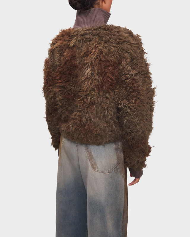 Acne Studios Jacket Furry Relaxed Brun XS
