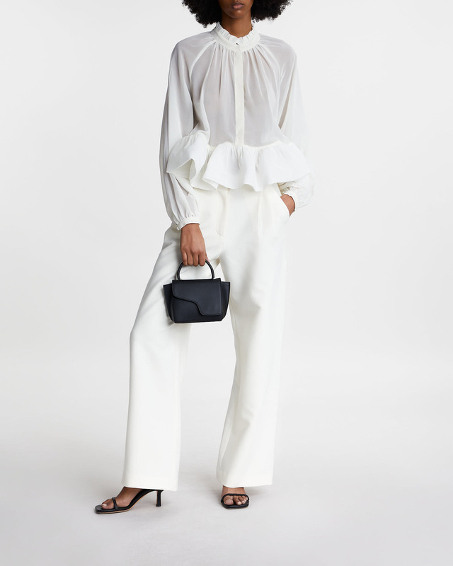 Malina Blouse Alva Frill Vanilj M