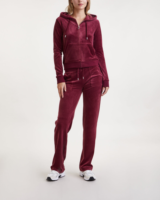 Juicy Couture Tröja Robertson Hoodie Mörkröd M