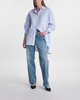 Anine Bing Shirt Chrissy Blue/White L