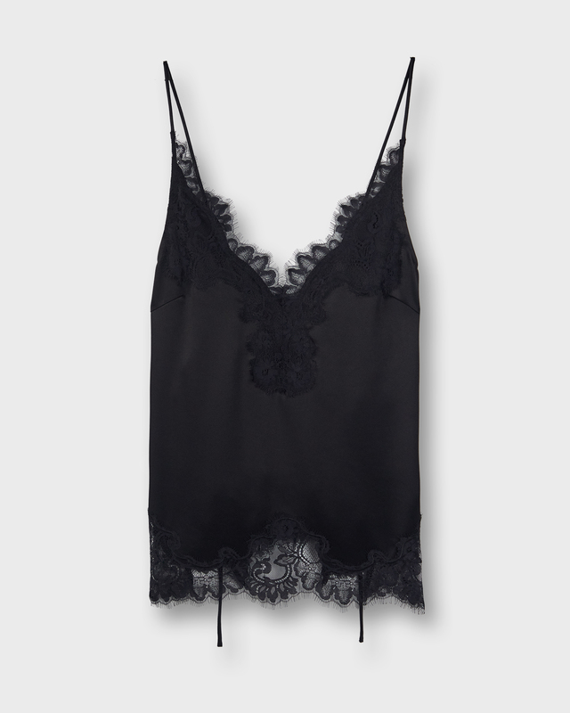 Wakakuu Icons Top Linz Lace Black M