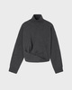 RÓHE Genser Sculptural Turtleneck Grey Melange 34