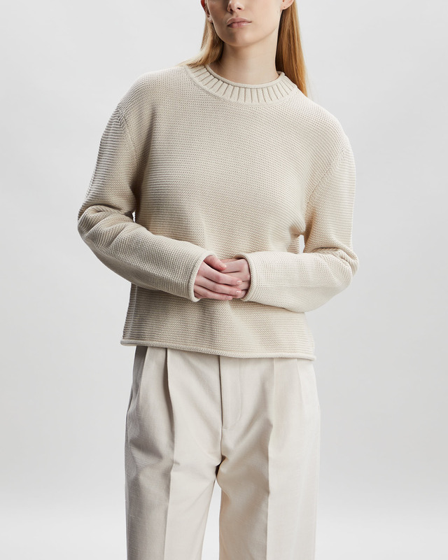 Filippa K Sweater Rolled Hem  Beige M