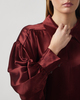 By Malene Birger Blouse Leonora Satin Cabernet 44