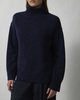 Soft Goat Genser Boyfriend Turtleneck Navy S