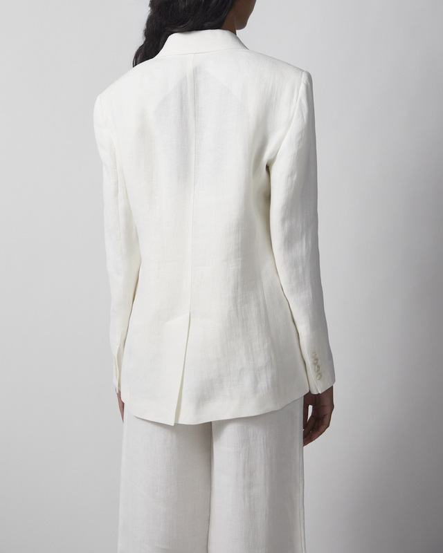 Max Mara Studio Blazer Linen Twill Natural IT 44 (EUR M-L)
