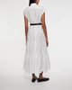 Max Mara Studio Dress Flounced Cotton Shirt  White IT 44 (EUR 38)
