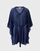Melissa Odabash Kaftan Petra  Marinblå ONESIZE