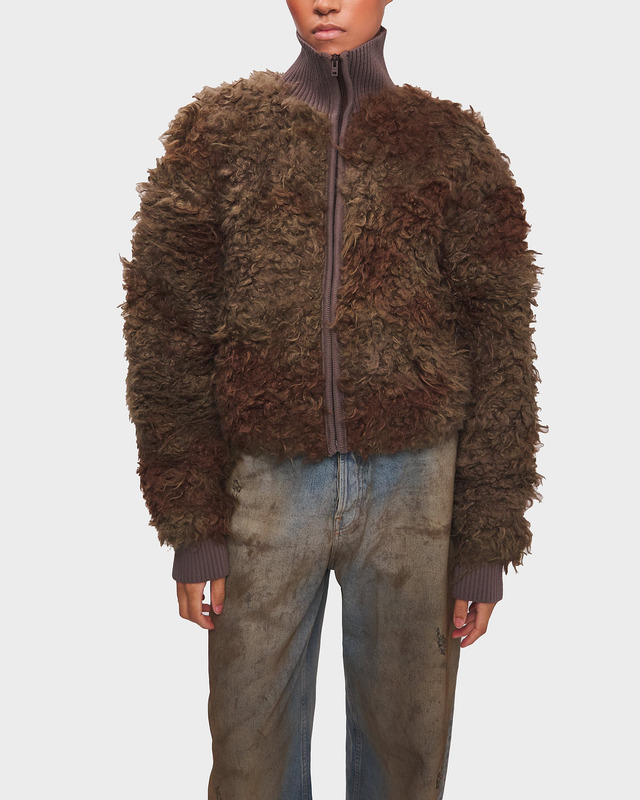 Acne Studios Jacket Furry Relaxed Brun XS