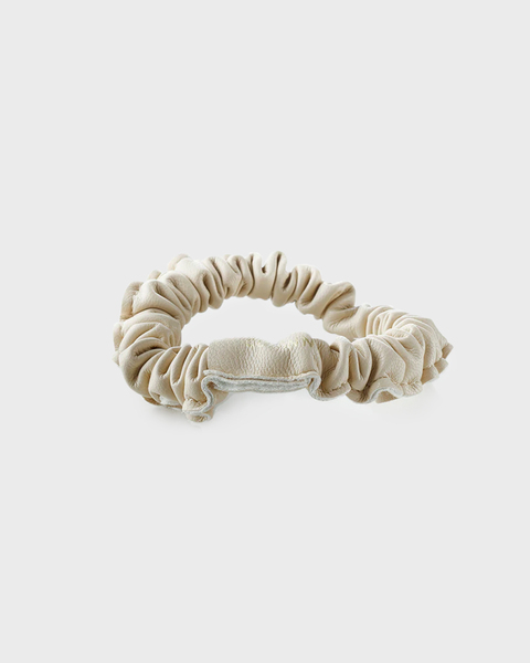 Vegan Scrunchie Narrow Creme ONESIZE 1