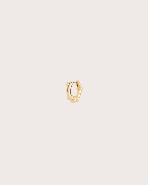 Earring Spring Huggie Gold Guld ONESIZE 1