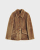 By Malene Birger Jakke Adeline Shearling Toffee 36