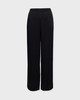 Vince Byxor Mid Rise Side-Strap Crepe Svart M