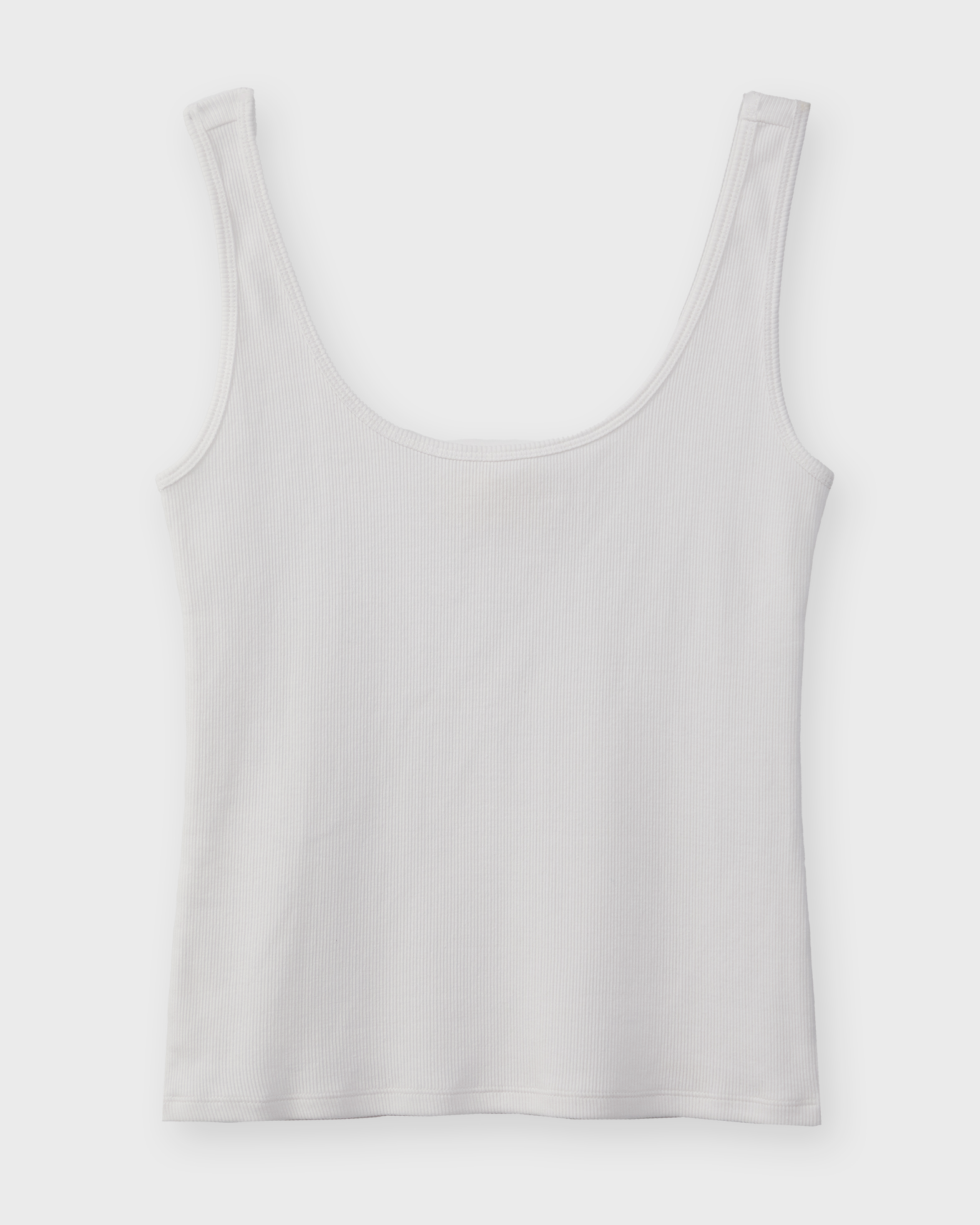 Wakakuu Icons Women's White Cato Rib Tank Top Vit M