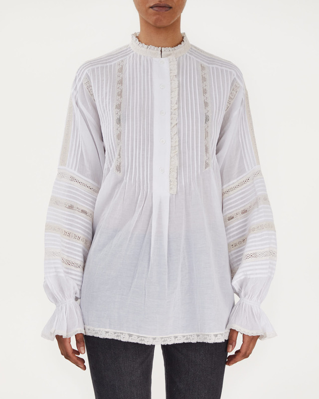 Zadig & Voltaire Blus Tritelia Tomboy Vit XS