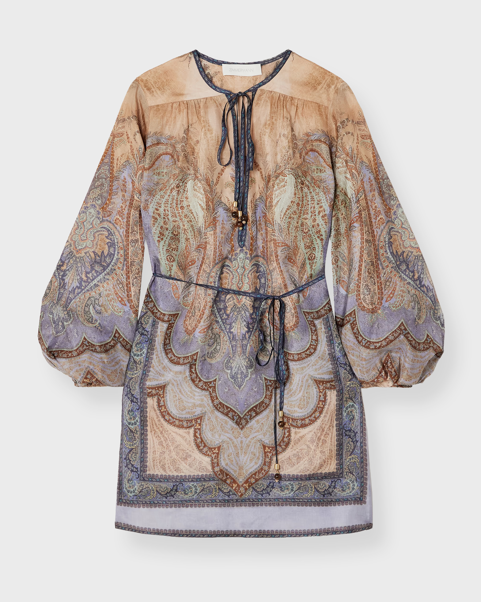 Zimmermann Women's Blue Dress Wanderlust Tunic 2 (M-L)