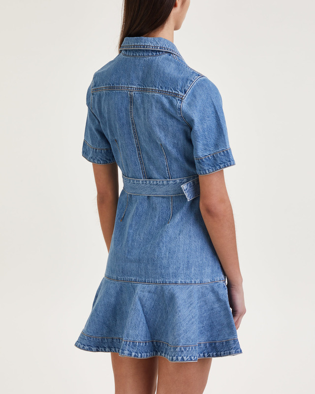 By Malina Klänning Maya Denim Dress Blå XL