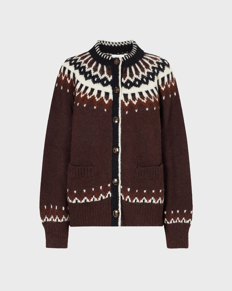 Cardigan Hue Brun 1