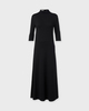 Vince Dress Elbow-Sleeve Turtleneck Black L