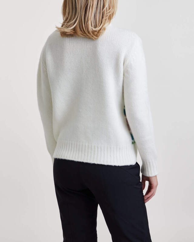 Moncler Sweater Dolcevita Wool Polo Offwhite S