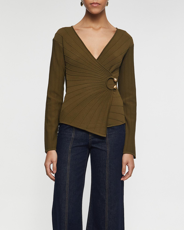 Cult Gaia Top Collette Green S