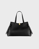 YUZEFI Gyoza Tote Pebble Bag  Black ONESIZE