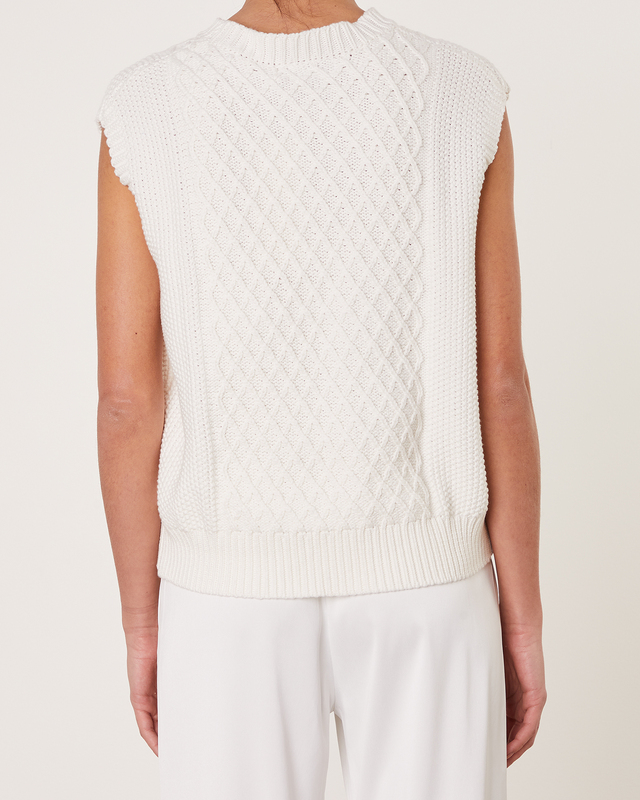 Wakakuu Icons Väst Knitted Vit L