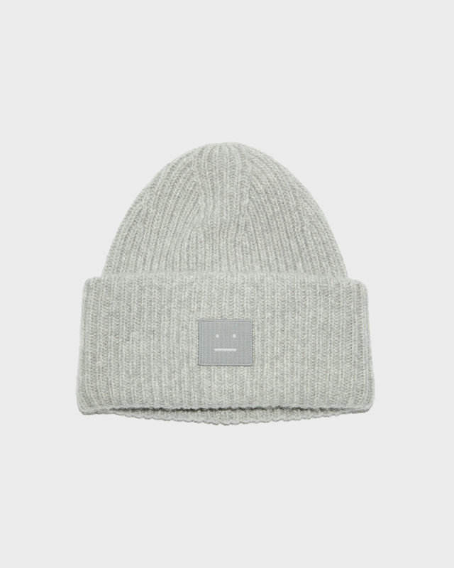 Acne Studios Beanie Face Wool  Grå ONESIZE