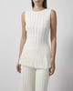 Malina Top Amal Knitted Fringe White S