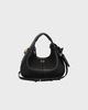Ganni Bag Hobo Mini Grained Black ONESIZE