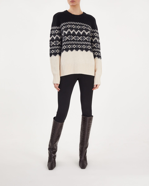 Sweater Mae Fairisle Svart 2