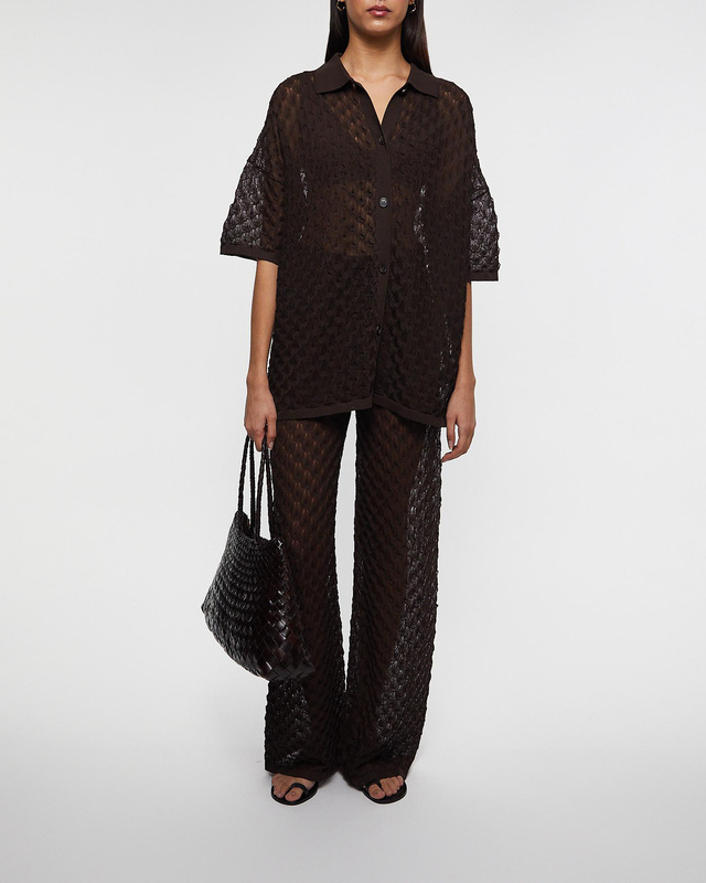 Malina Byxor Alissa Knitted Chocolate L
