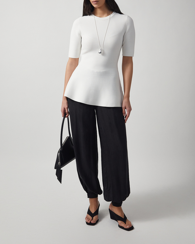 Wakakuu Icons Topp Grenada Peplum Vit XS