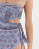 Zimmermann Swimsuit Vitali Placement Scarf Tie Blå 1 (S-M)