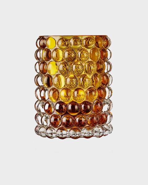 Candle Holder Hurricane Boule Large Amber ONESIZE 1