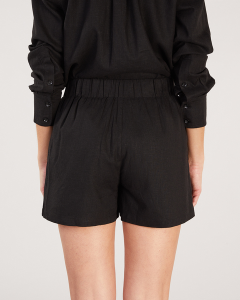 Shorts Linen Black 2