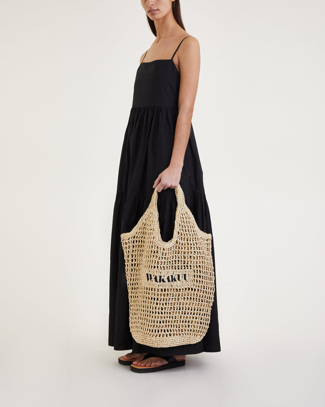 Wakakuu Wakakuu Straw Bag Beige ONESIZE