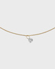 CBYC Necklace Floating Diamond Heart Guld ONESIZE